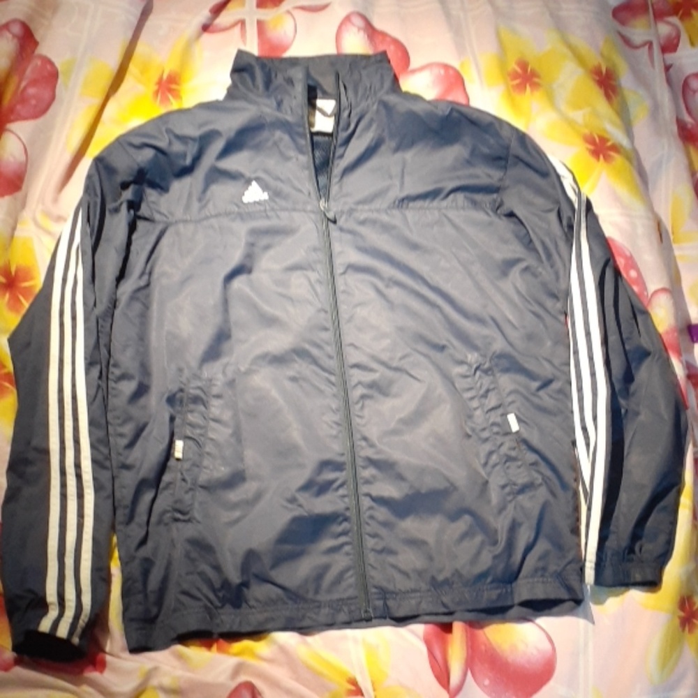 Adidas blue wind breaker